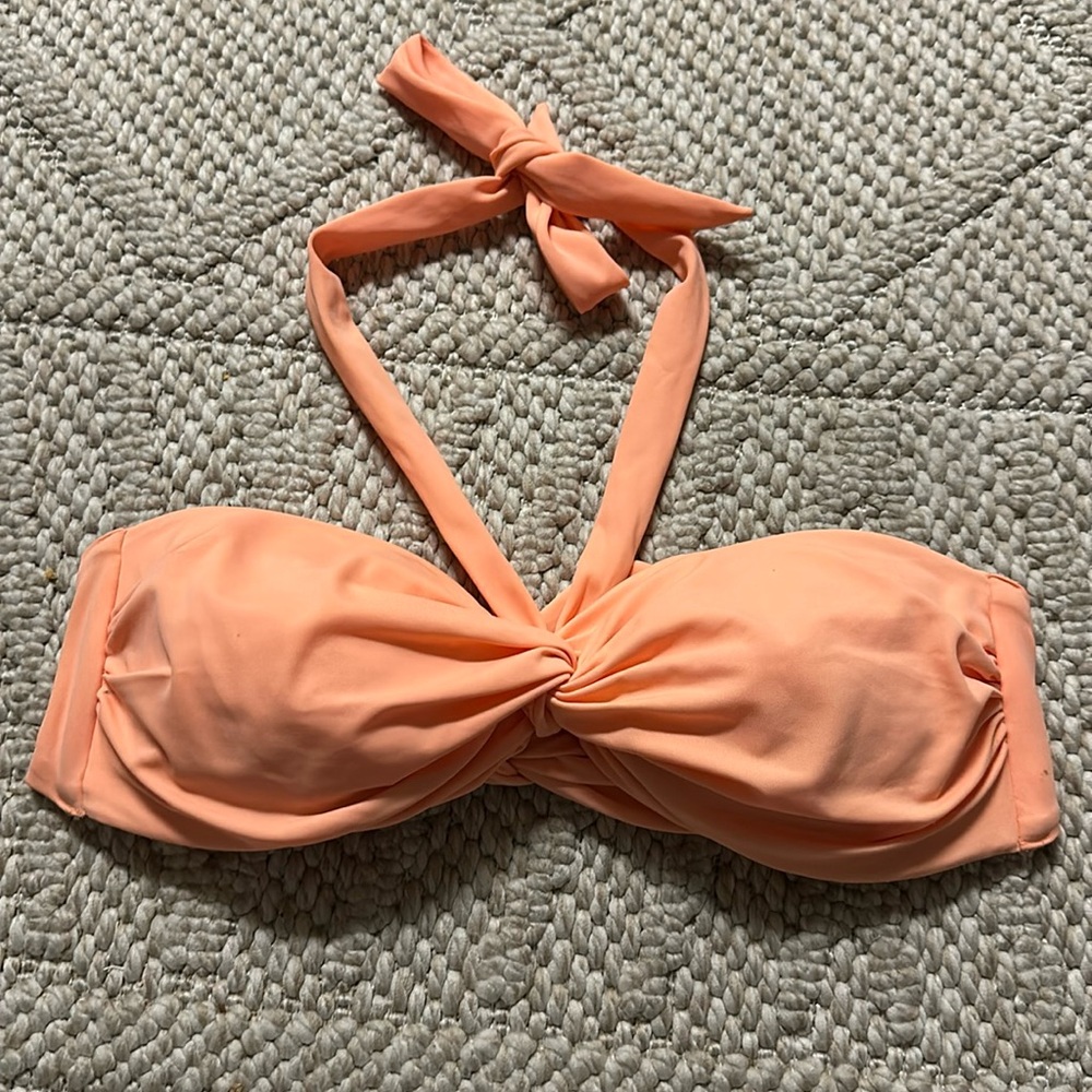 Peach bikini top